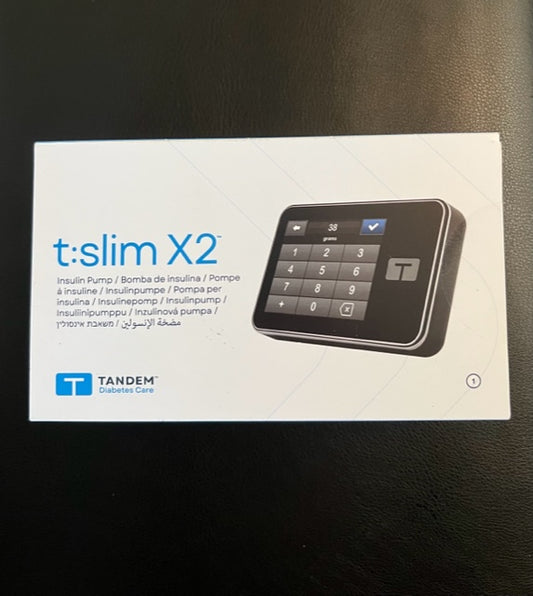 Tandem Tslim X2 pump,  Control IQ+, recertified 7.9