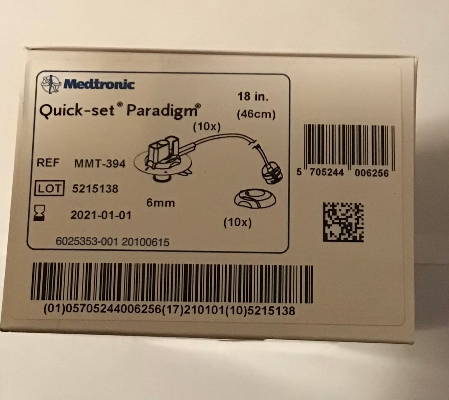 2020-2025 Medtronic quicksets MMT 394 (6mm/18in)