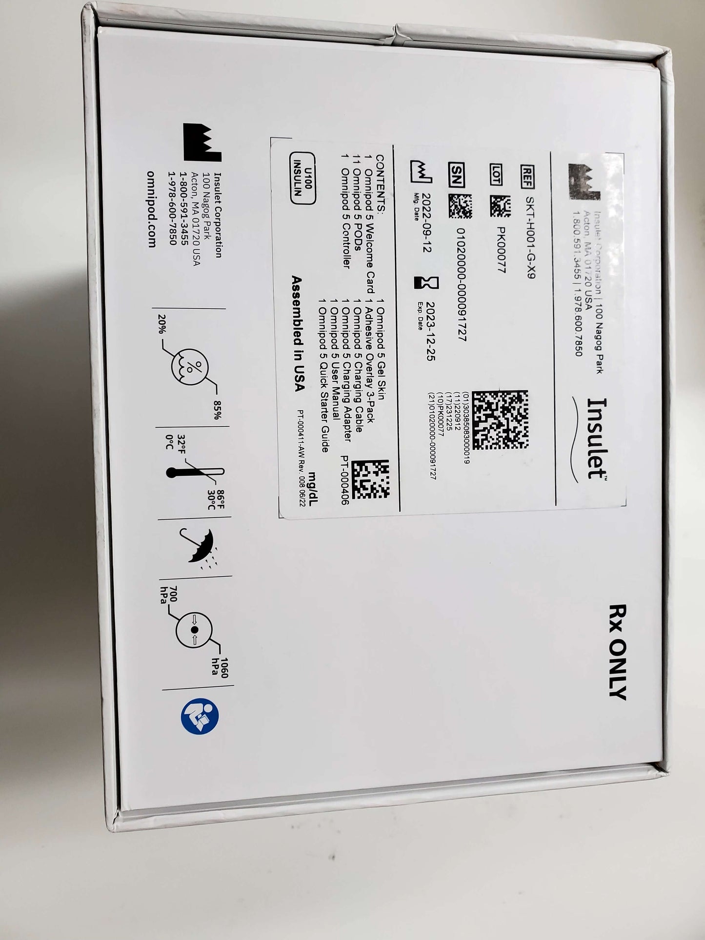 *Insulet "Omnipod 5" system controller with full starter kit NEW (no pods included) - latest model - links to Dexcom automatically